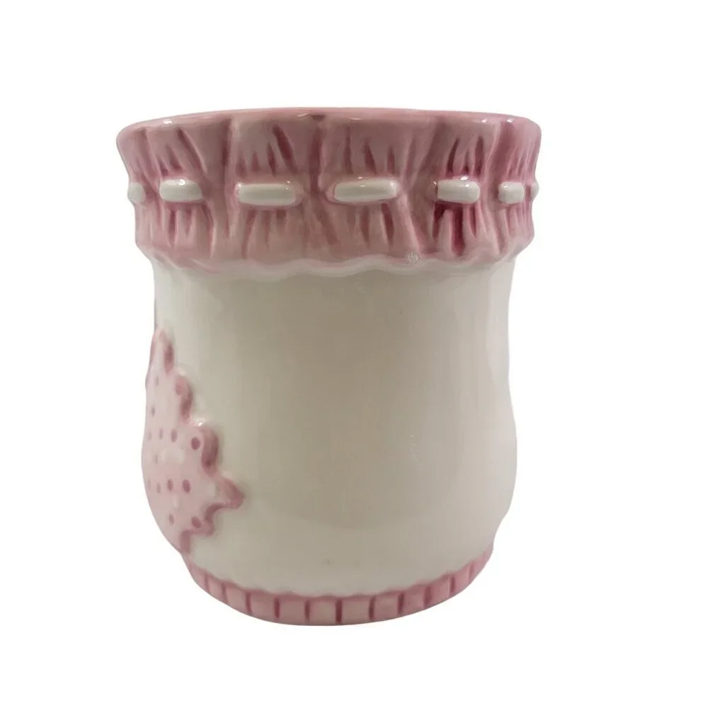 Burton and Burton Baby Girl Bootie Plant Pot Ceramic Planter Baby Shower Décor
